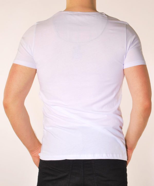 Vyriški baltos spalvos marškinėliai