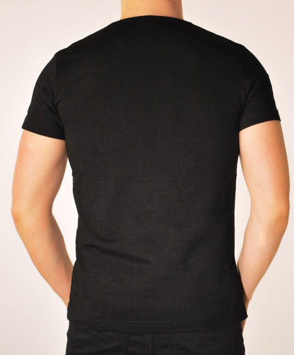 Vyriški juodos spalvos marškinėliai