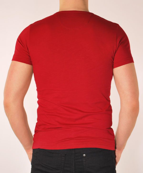 Vyriški raudonos spalvos marškinėliai
