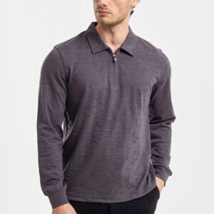 Vyriškas džemperis su polo apykakle Isam